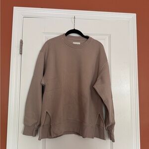 Abercrombie & Fitch Tan Crew Neck Sweater Relaxed Fit